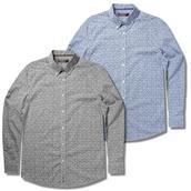 View Item Ben Sherman Mod Fit Retro Paisley L/S Button Down Shirt Blue / Black